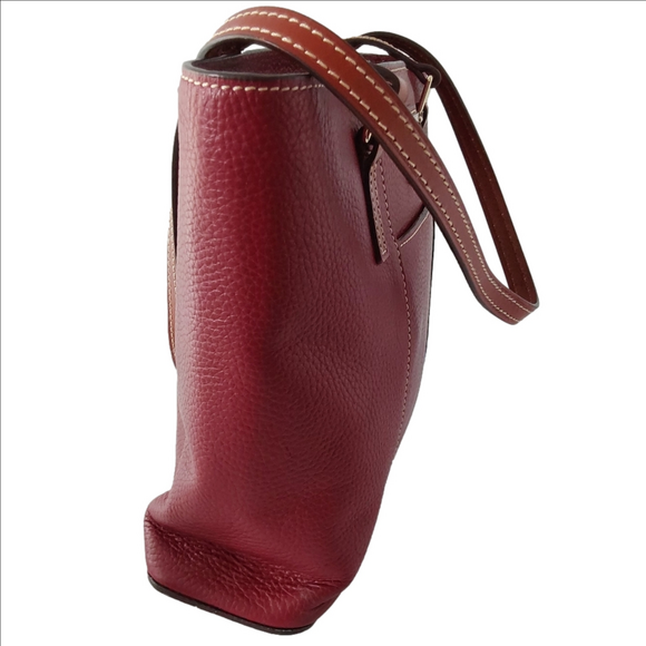 Dooney & Bourke Lexington Bordeaux Pebble Leather Purse - Picture 2 of 16